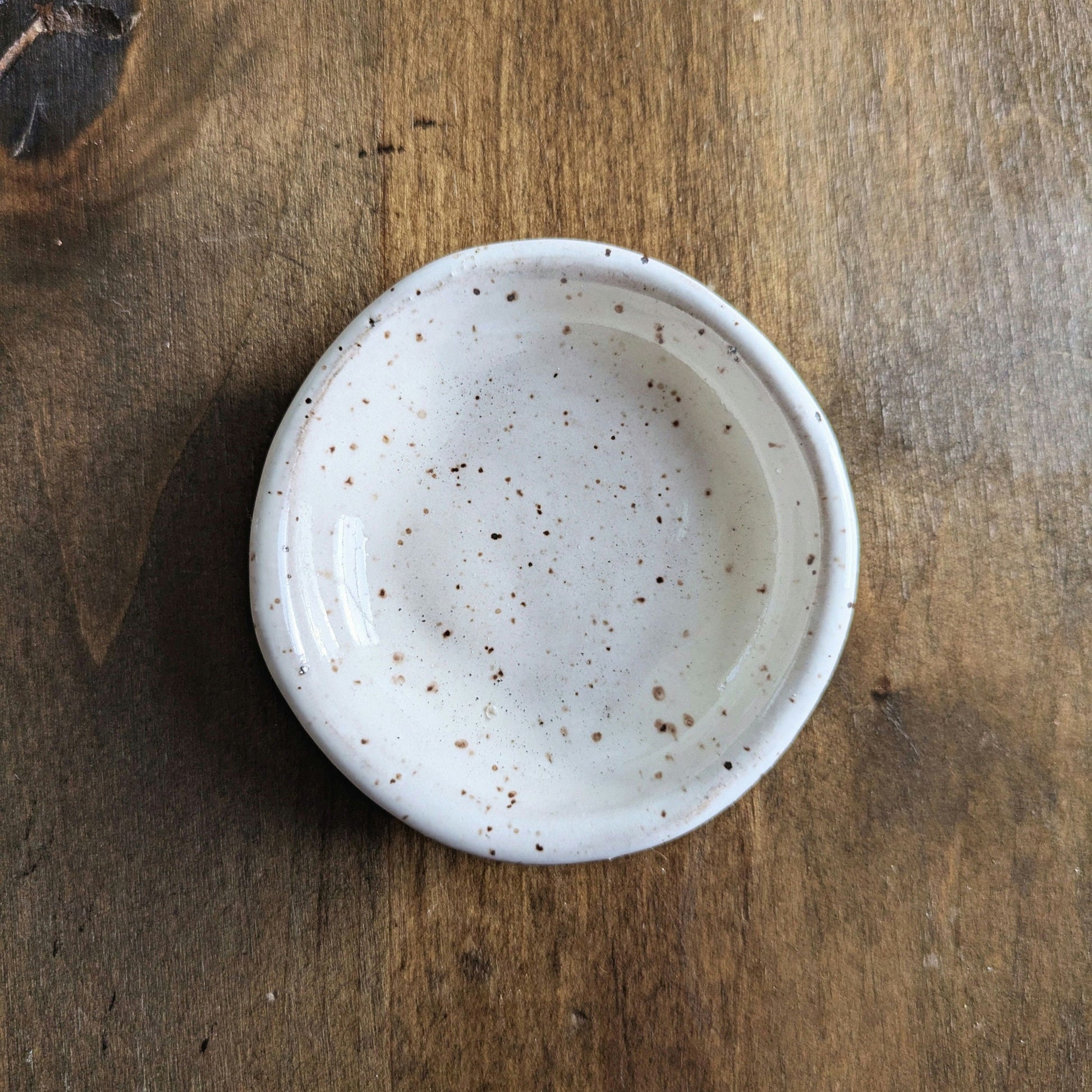Mini Ceramic Trinket Ring Dish Modern Farmhouse Minimal Handcrafted Speckled Dish Available in Multiple Colors