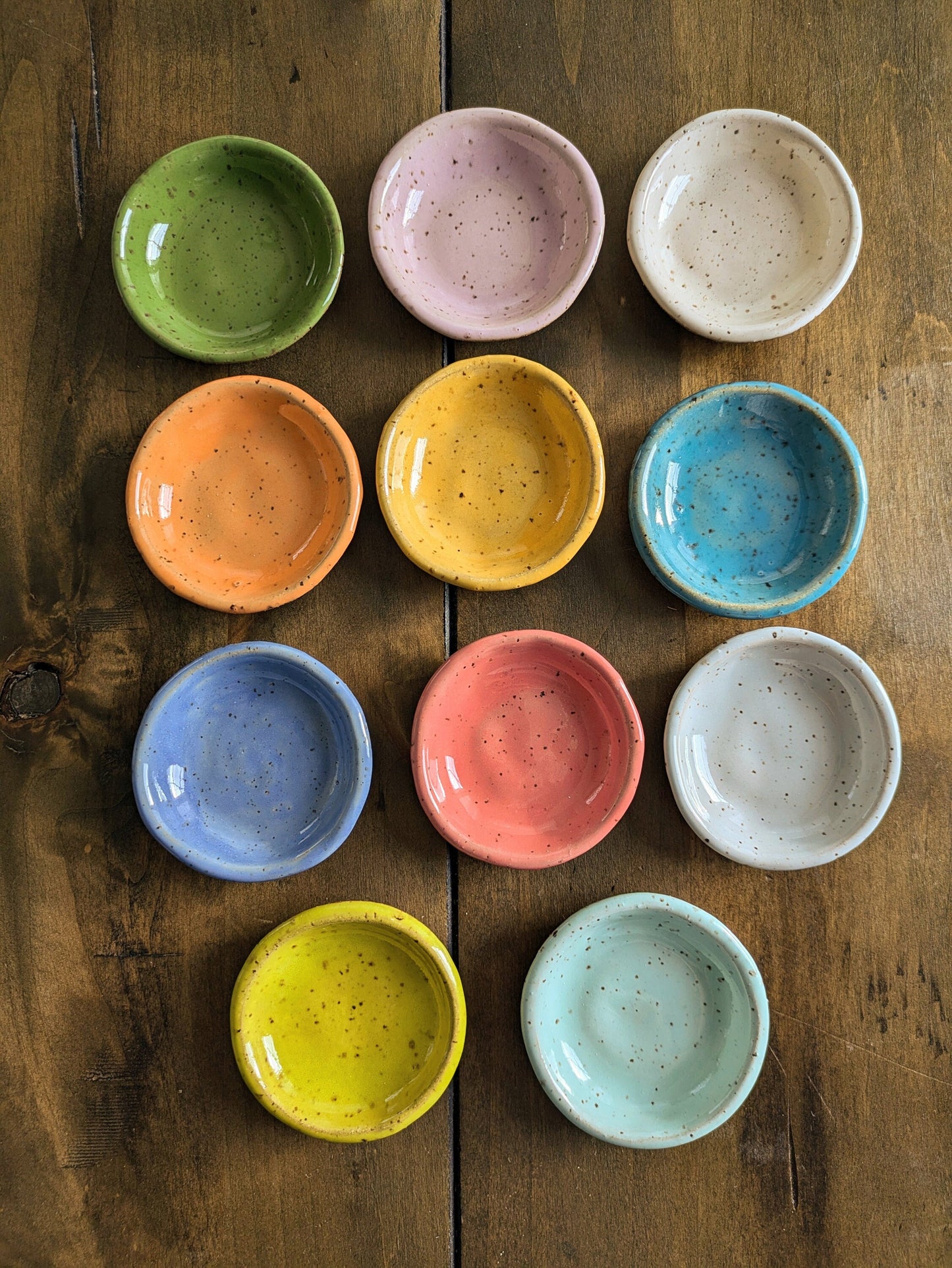 Mini Ceramic Reusable Condiment Dish Modern Farmhouse Minimal Handcrafted Speckles Kitchen and Dining