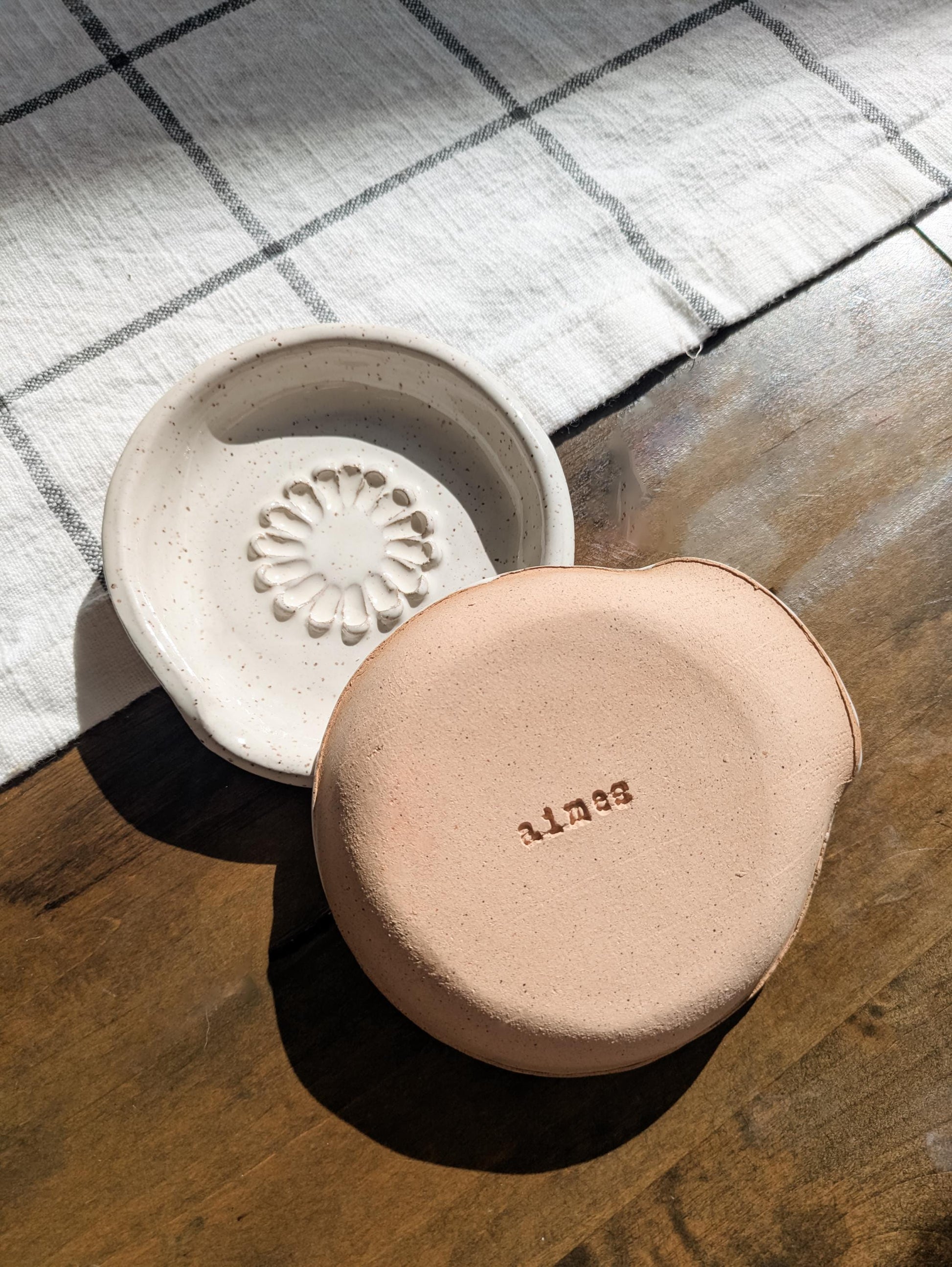Ceramic Spoon Rest Garlic Grater Handcrafted Modern Minimal Kitchen Accessories Vintage Farmhouse