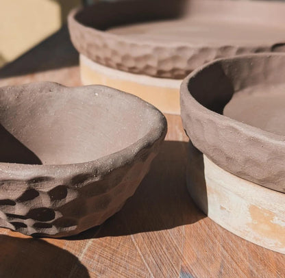 Ceramic Stackable Bowl for Snacks or Sauces Textured Handcrafted Kitchen Accessories Rustic Farmhouse Minimal White Speckled Modern Design