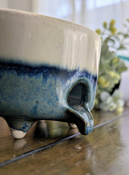 Ceramic Sponge Holder with Drain for Kitchen and Bathroom Sink