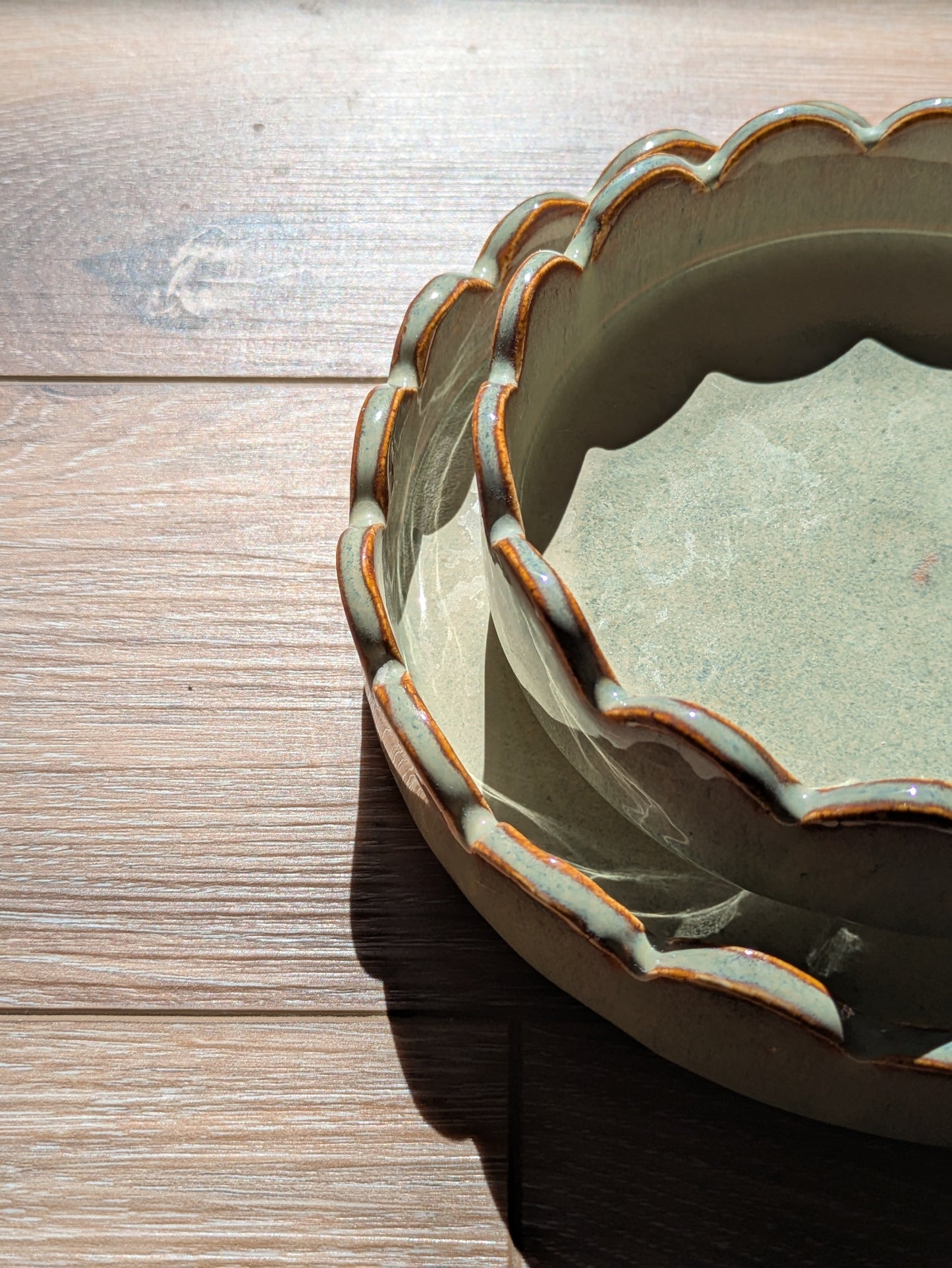 Scallop Plate - Opal Sage