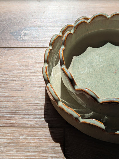 Scallop Plate - Opal Sage