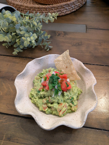 Wavy Speckled Guacamole Bowl