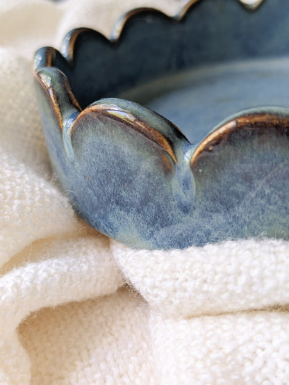 Scallop Plate - Mediterranean Blue